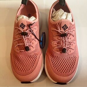 Columbia Womens Vent Athletic Sock Like Hiking Shoes Slip On Rose/Black Size 5.5